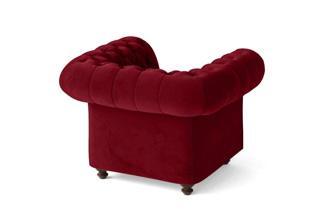 LIVELUSSO Armchair Pesaro Armchair Red Velvet