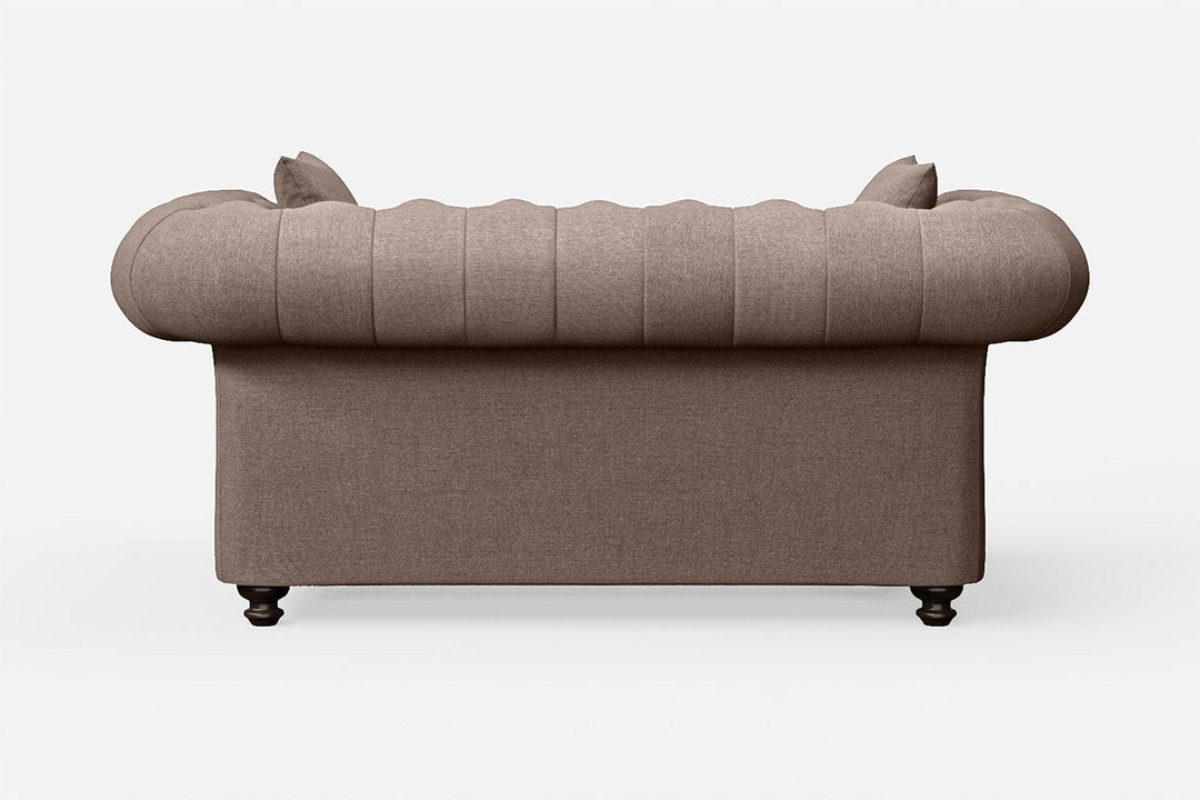 LIVELUSSO Sofa Pesaro 2 Seater Sofa Caramel Linen Fabric