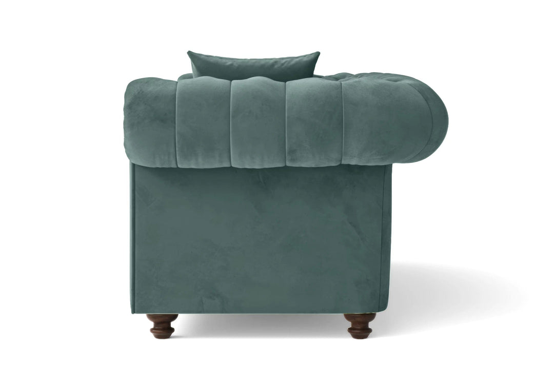 LIVELUSSO Sofa Pesaro 2 Seater Sofa Teal Velvet