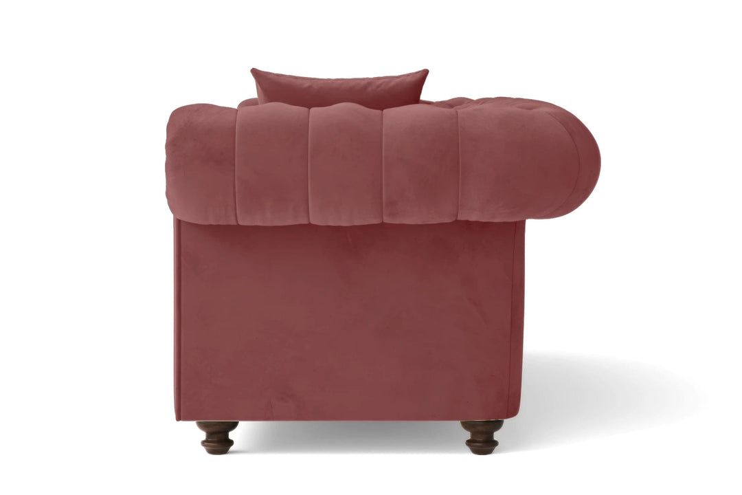 LIVELUSSO Sofa Pesaro 3 Seater Sofa Pink Velvet