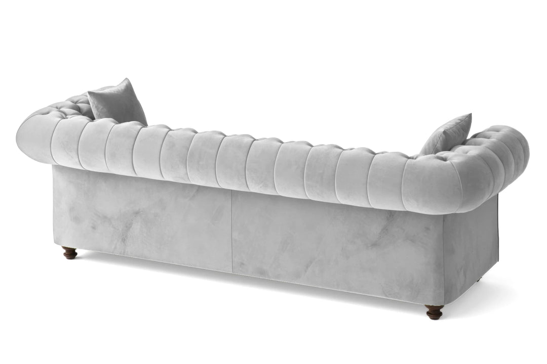 LIVELUSSO Sofa Pesaro 4 Seater Sofa White Velvet