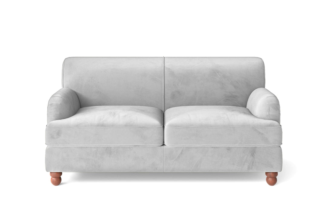 LIVELUSSO Sofa Pisa 2 Seater Sofa White Velvet