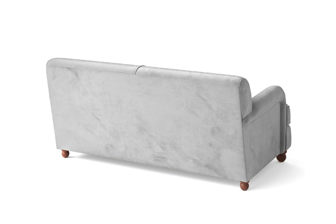 LIVELUSSO Sofa Pisa 2 Seater Sofa White Velvet