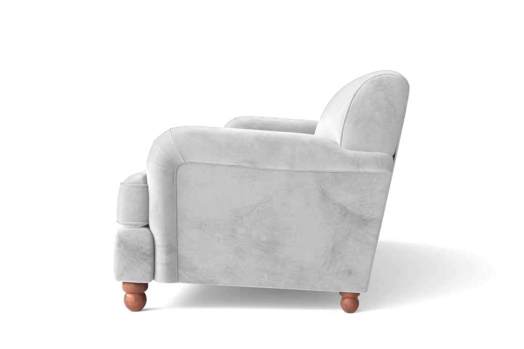 LIVELUSSO Sofa Pisa 2 Seater Sofa White Velvet