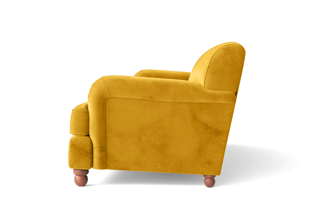 LIVELUSSO Sofa Pisa 2 Seater Sofa Yellow Velvet