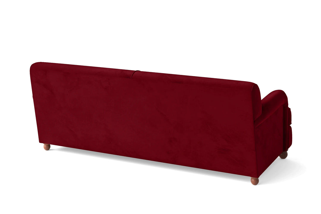 LIVELUSSO Sofa Pisa 3 Seater Sofa Red Velvet