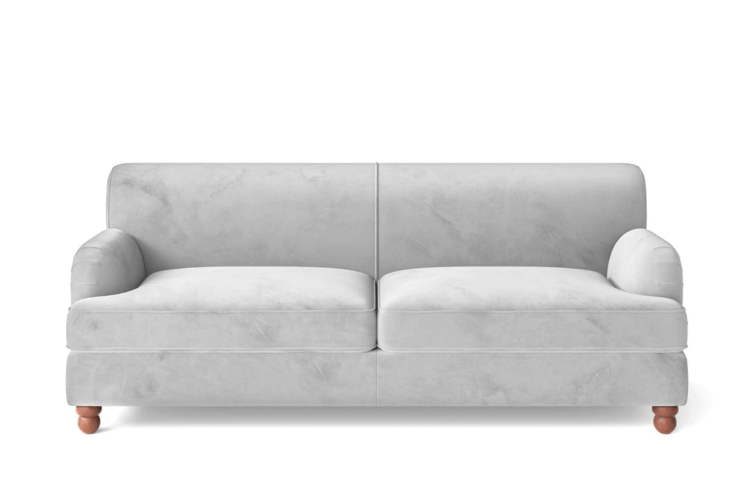 LIVELUSSO Sofa Pisa 3 Seater Sofa White Velvet