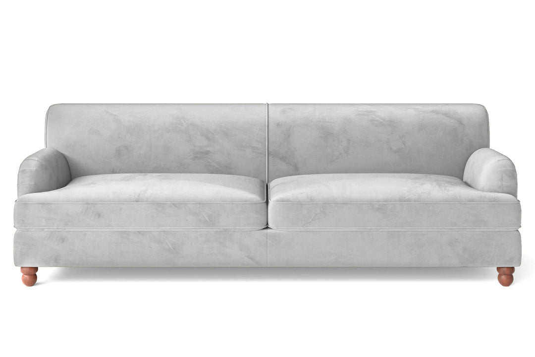 LIVELUSSO Sofa Pisa 4 Seater Sofa White Velvet