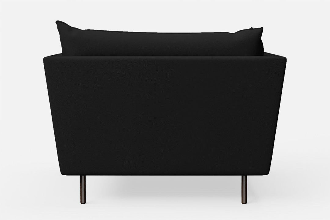 LIVELUSSO Armchair Pistoia Armchair Black Leather