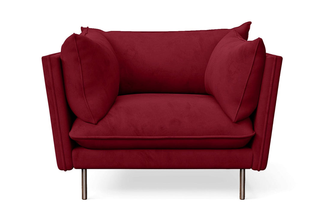 LIVELUSSO Armchair Pistoia Armchair Red Velvet