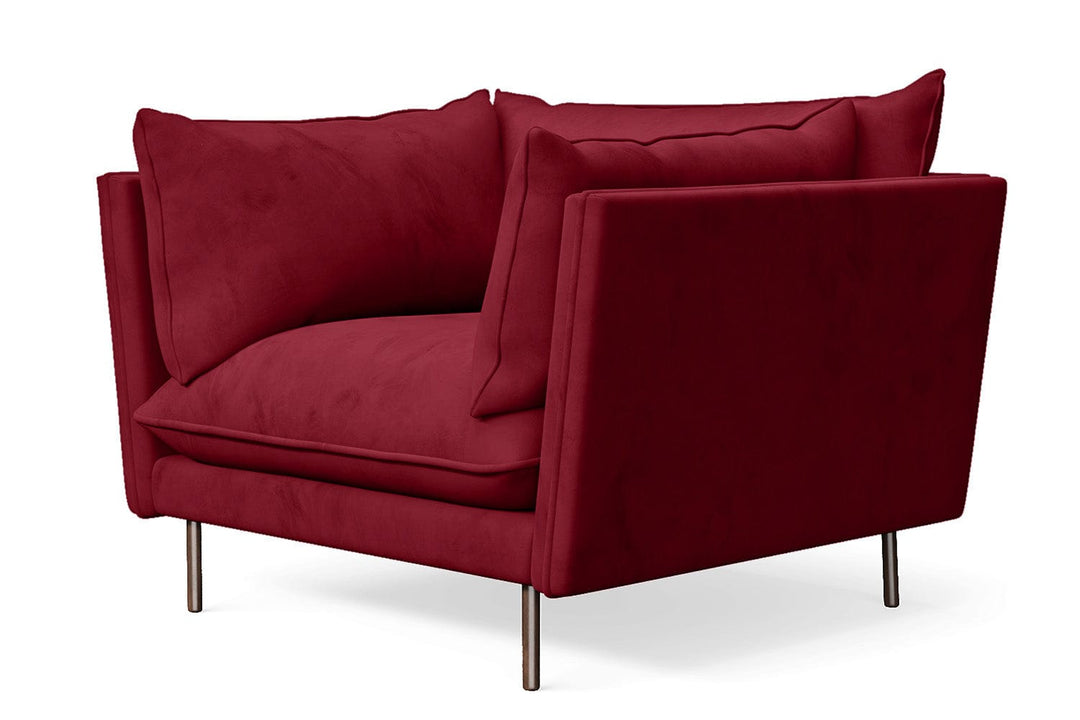 LIVELUSSO Armchair Pistoia Armchair Red Velvet