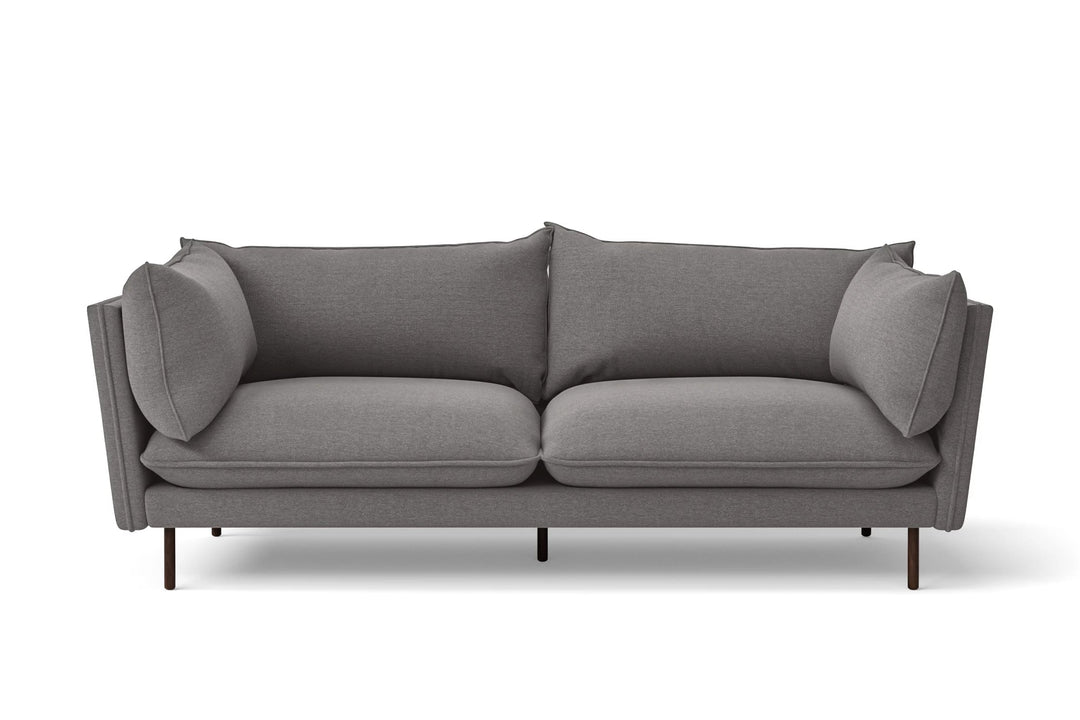 LIVELUSSO Sofa Pistoia 3 Seater Sofa Grey Linen Fabric