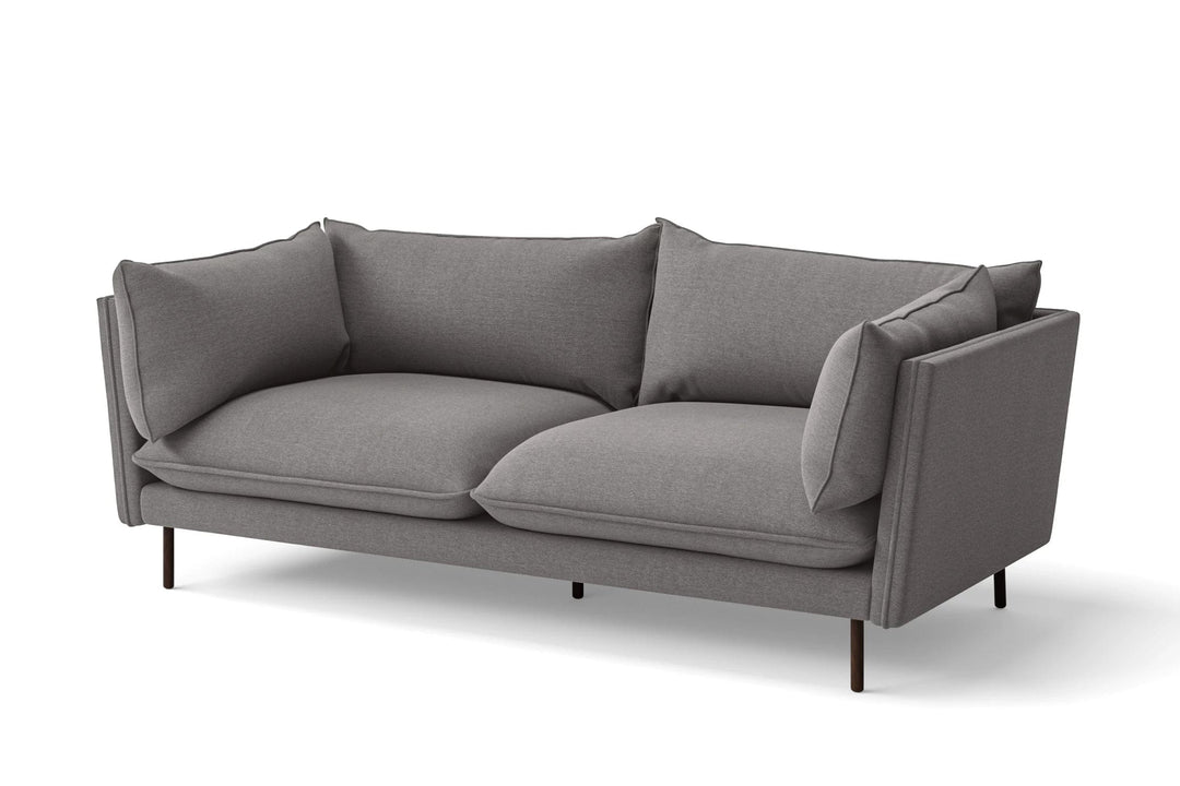 LIVELUSSO Sofa Pistoia 3 Seater Sofa Grey Linen Fabric