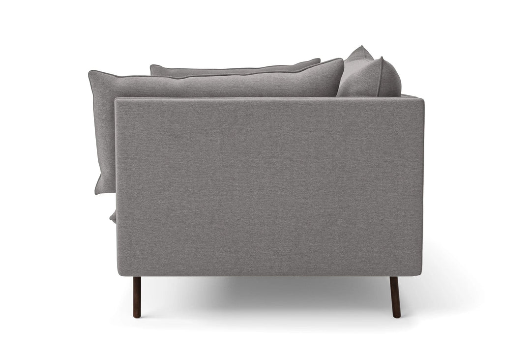 LIVELUSSO Sofa Pistoia 3 Seater Sofa Grey Linen Fabric