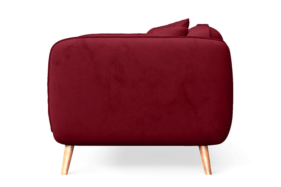 LIVELUSSO Armchair Pomezia Armchair Red Velvet