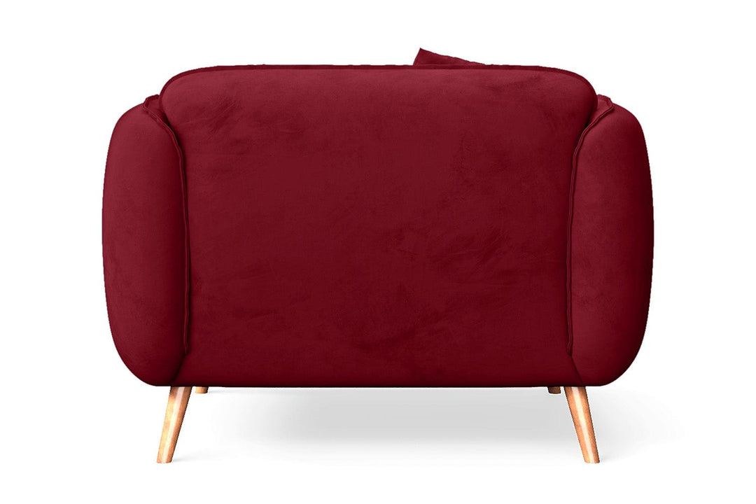 LIVELUSSO Armchair Pomezia Armchair Red Velvet