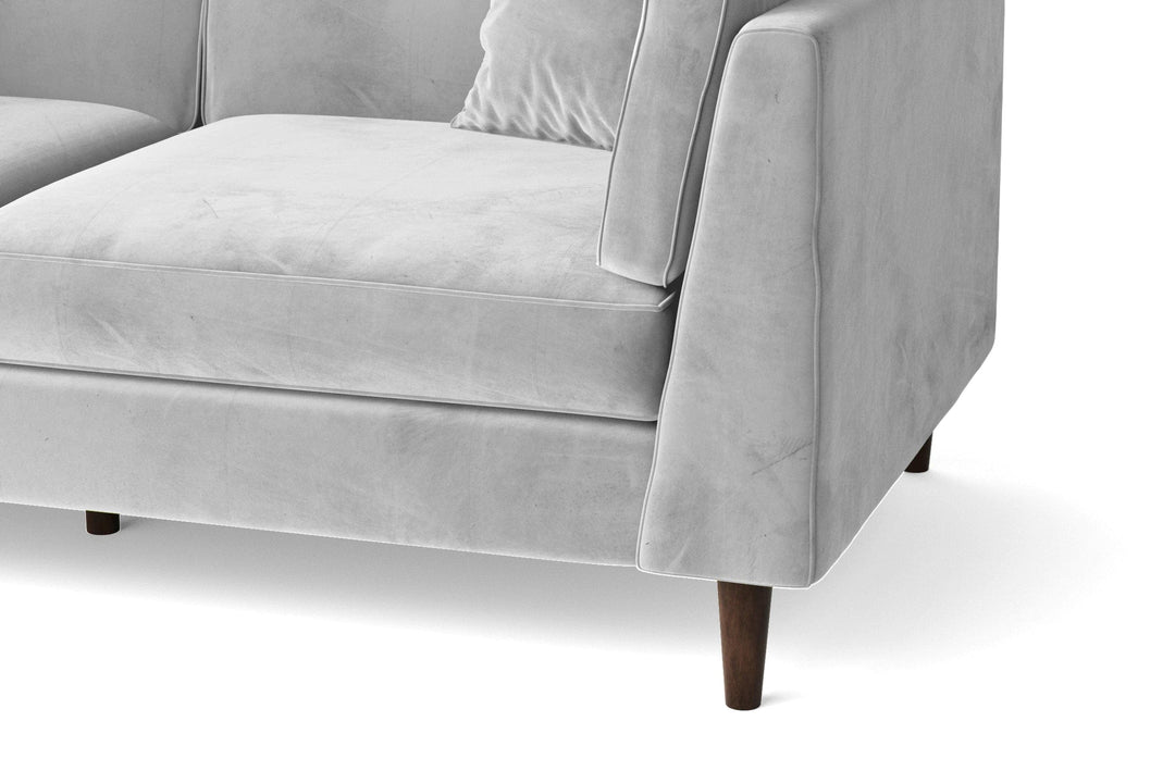 LIVELUSSO Sofa Ragusa 2 Seater Sofa White Velvet