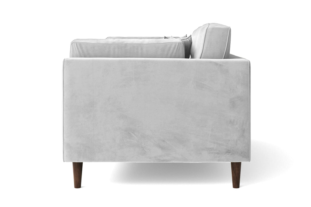 LIVELUSSO Sofa Ragusa 2 Seater Sofa White Velvet