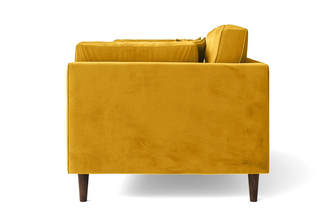 LIVELUSSO Sofa Ragusa 2 Seater Sofa Yellow Velvet