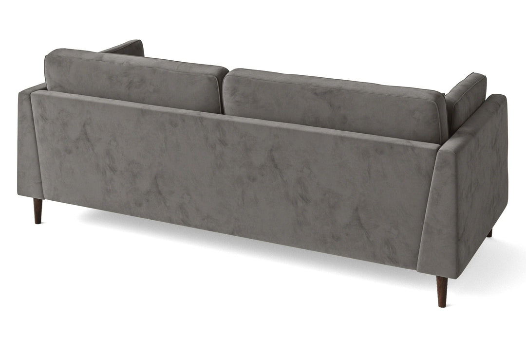 LIVELUSSO Sofa Ragusa 4 Seater Sofa Grey Velvet