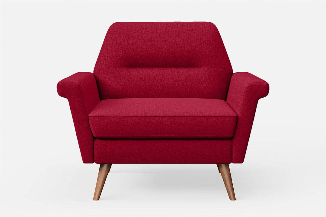 LIVELUSSO Armchair Ravenna Armchair Red Linen Fabric