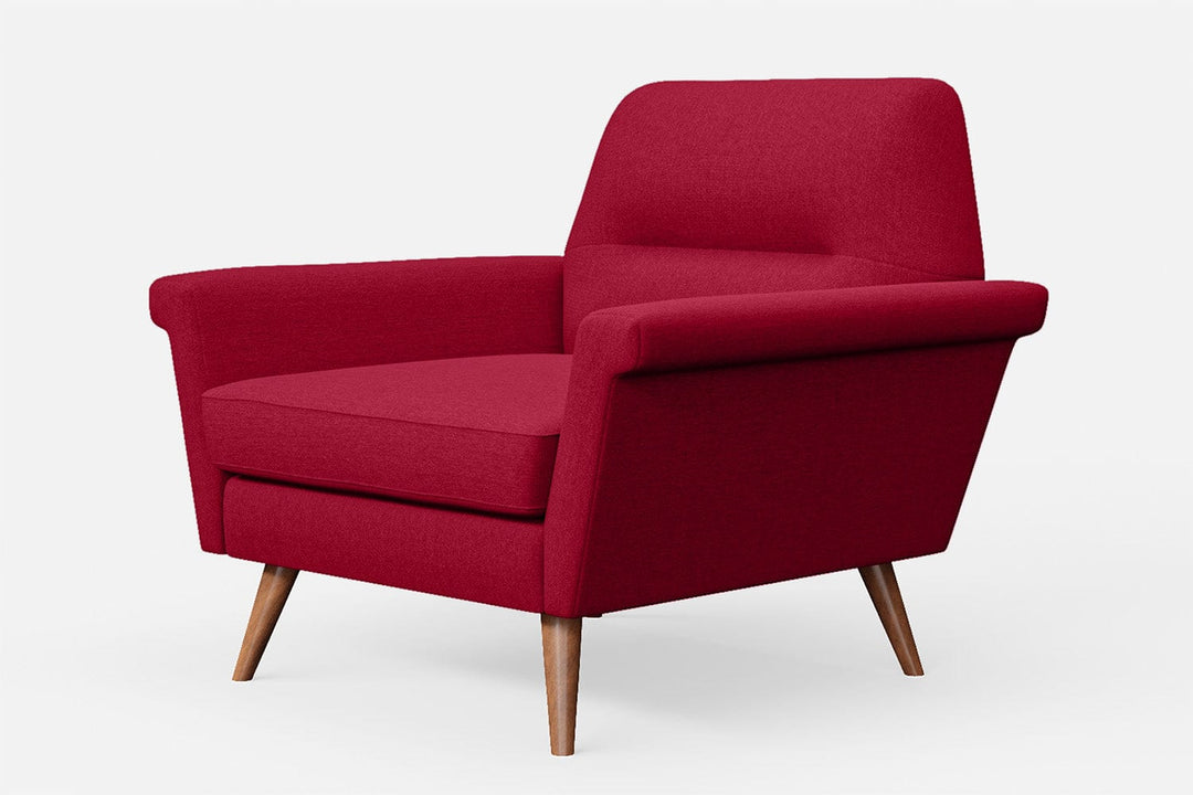 LIVELUSSO Armchair Ravenna Armchair Red Linen Fabric