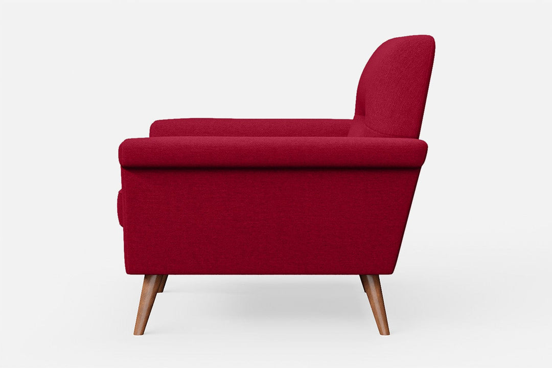 LIVELUSSO Armchair Ravenna Armchair Red Linen Fabric