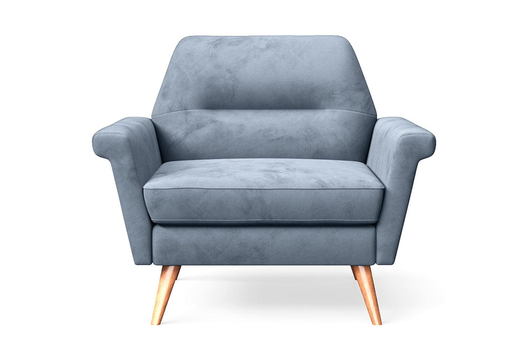 LIVELUSSO Armchair Ravenna Armchair Baby Blue Velvet