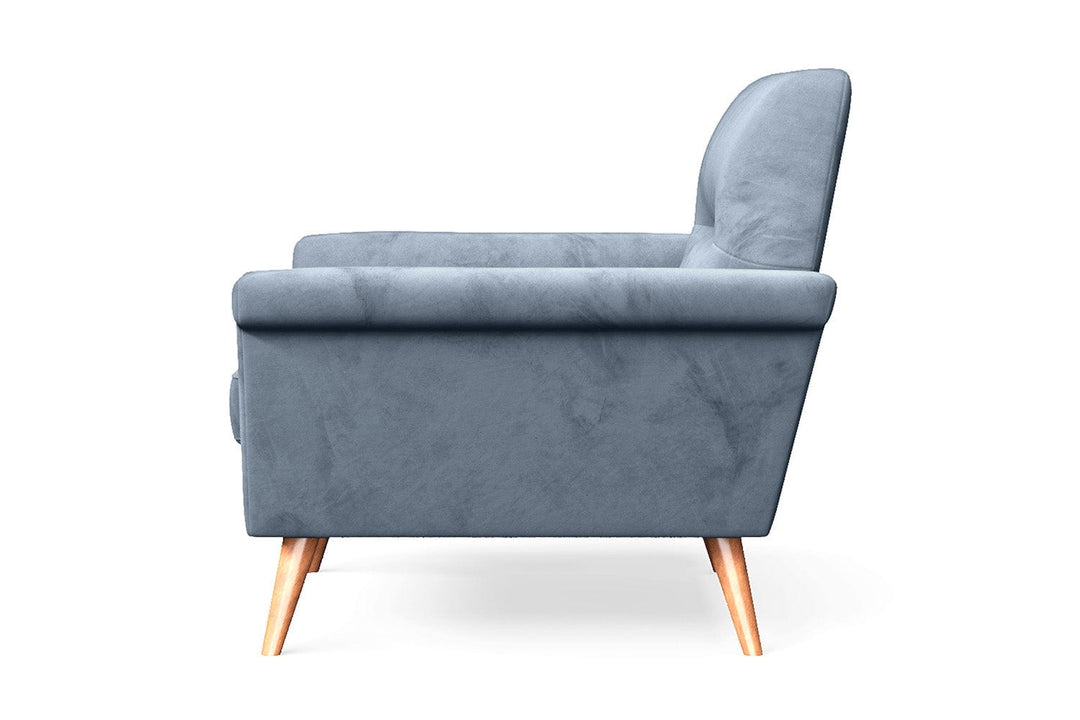 LIVELUSSO Armchair Ravenna Armchair Baby Blue Velvet