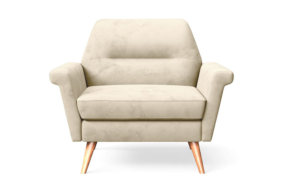 LIVELUSSO Armchair Ravenna Armchair Cream Velvet