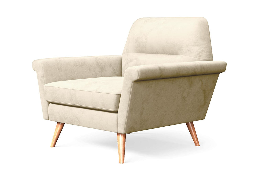 LIVELUSSO Armchair Ravenna Armchair Cream Velvet