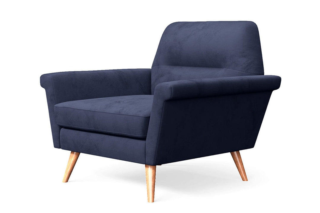 LIVELUSSO Armchair Ravenna Armchair Dark Blue Velvet