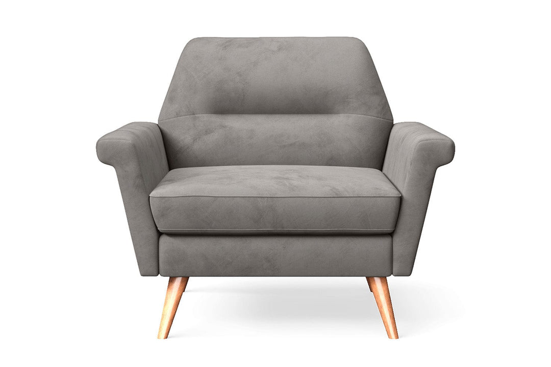 LIVELUSSO Armchair Ravenna Armchair Grey Velvet