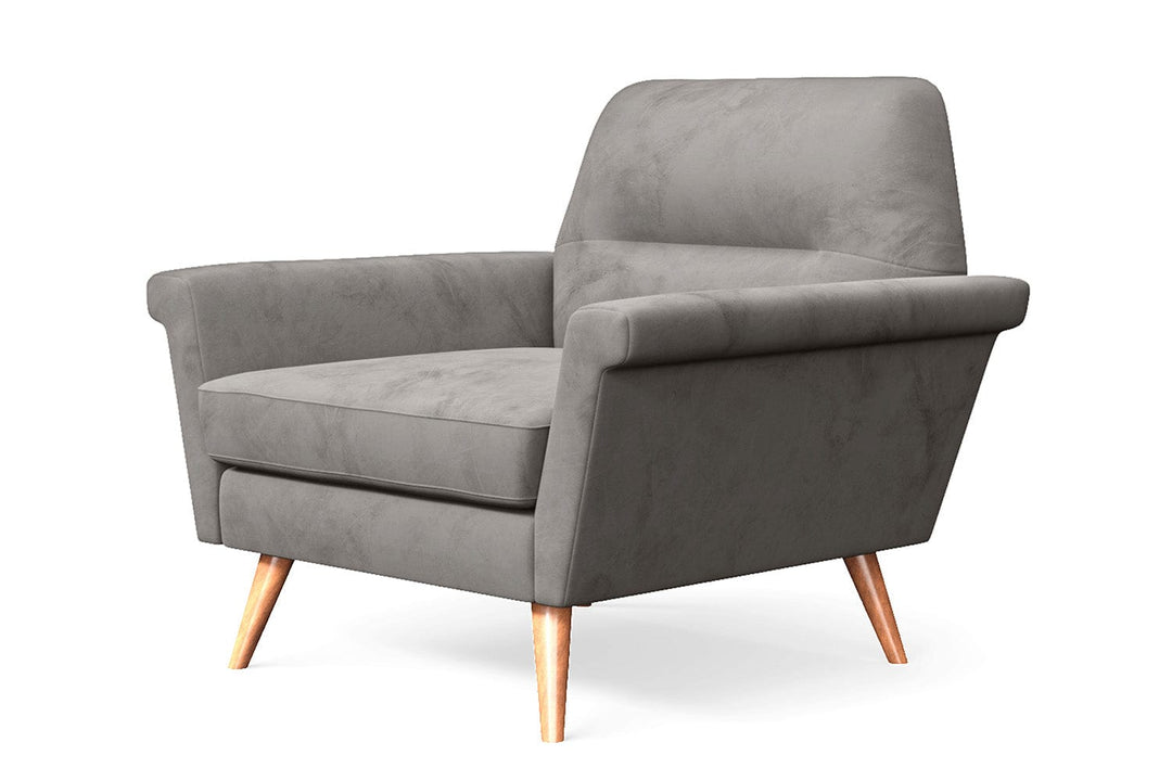 LIVELUSSO Armchair Ravenna Armchair Grey Velvet