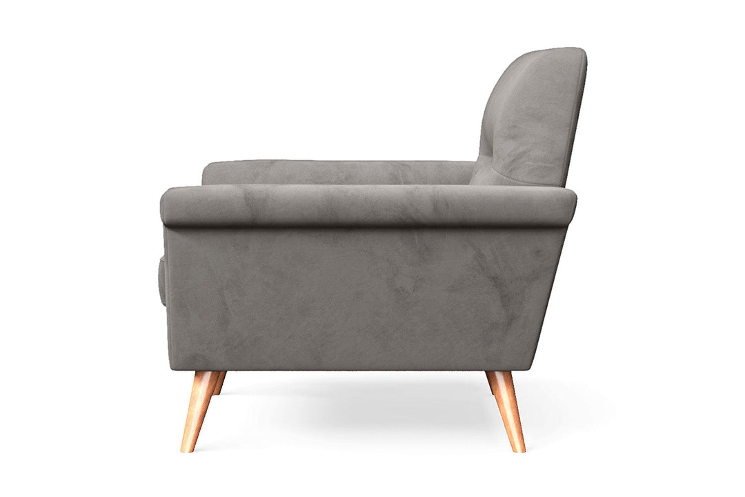 LIVELUSSO Armchair Ravenna Armchair Grey Velvet