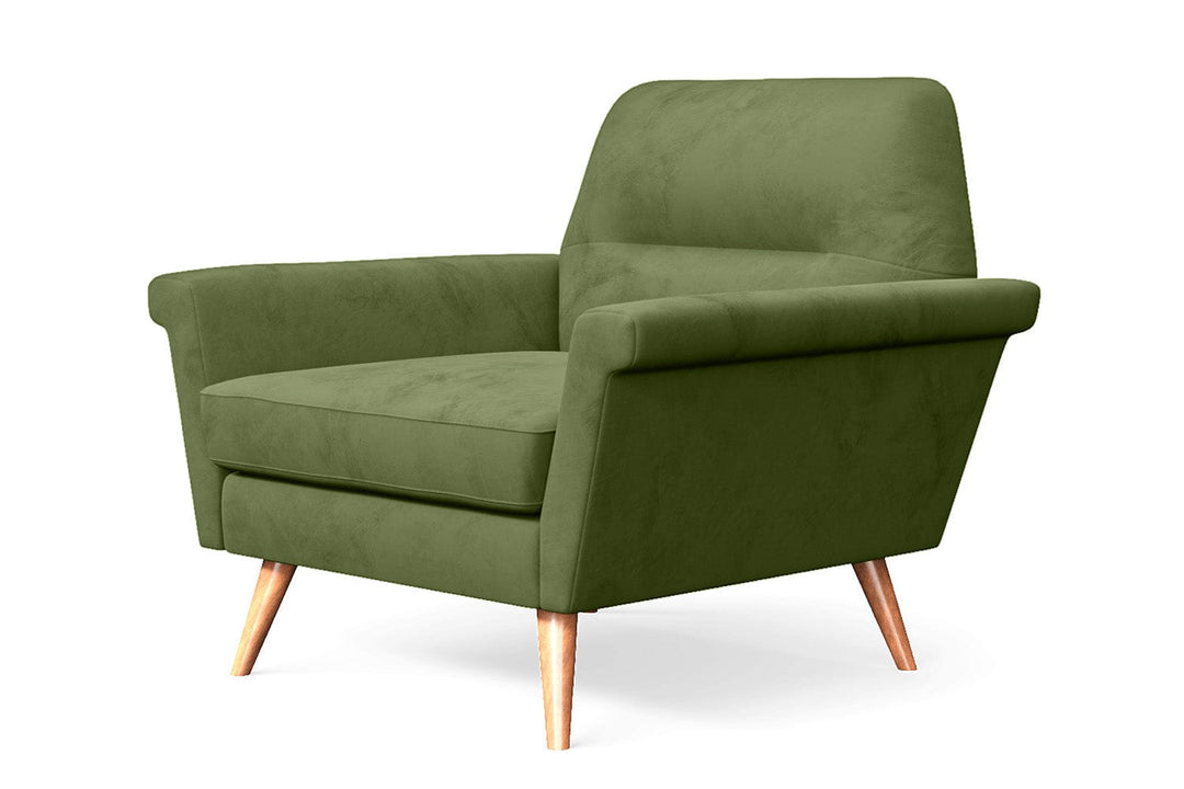 LIVELUSSO Armchair Ravenna Armchair Lime Velvet