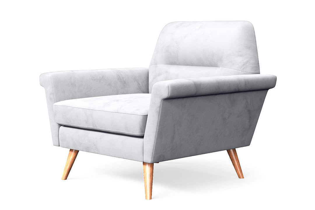 LIVELUSSO Armchair Ravenna Armchair Silver Velvet