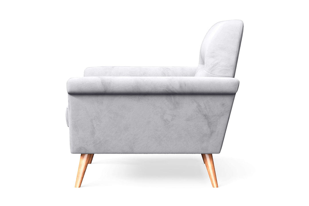 LIVELUSSO Armchair Ravenna Armchair Silver Velvet