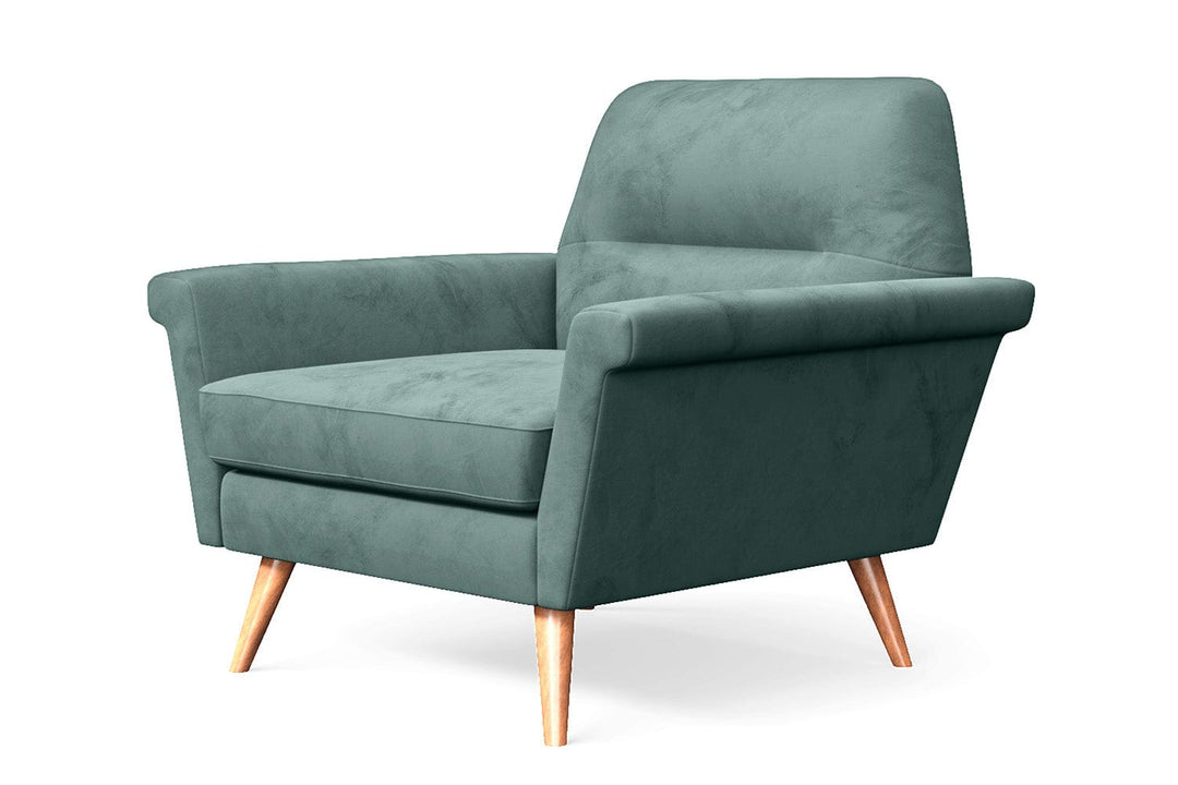 LIVELUSSO Armchair Ravenna Armchair Teal Velvet