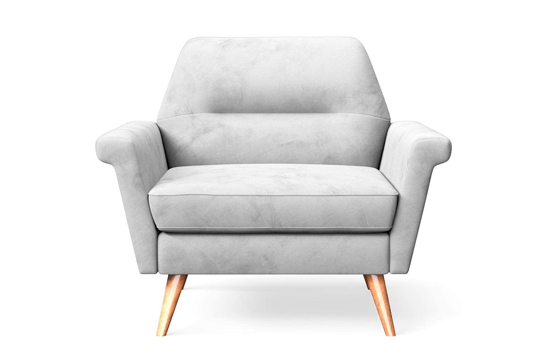 LIVELUSSO Armchair Ravenna Armchair White Velvet