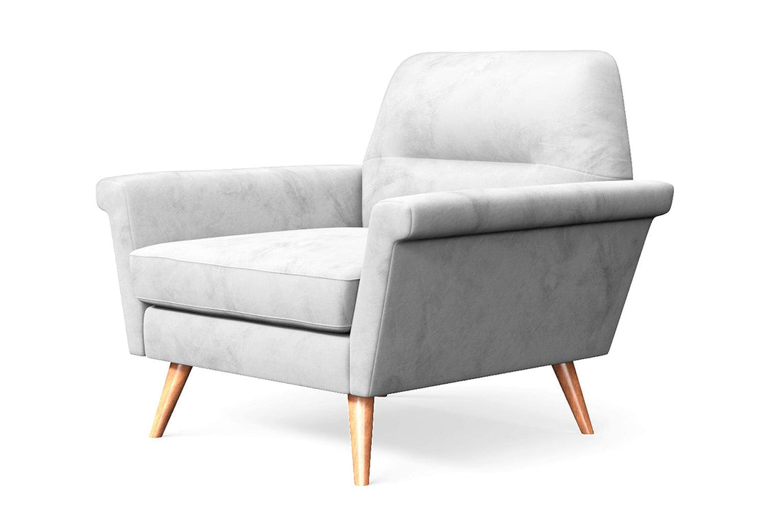 LIVELUSSO Armchair Ravenna Armchair White Velvet