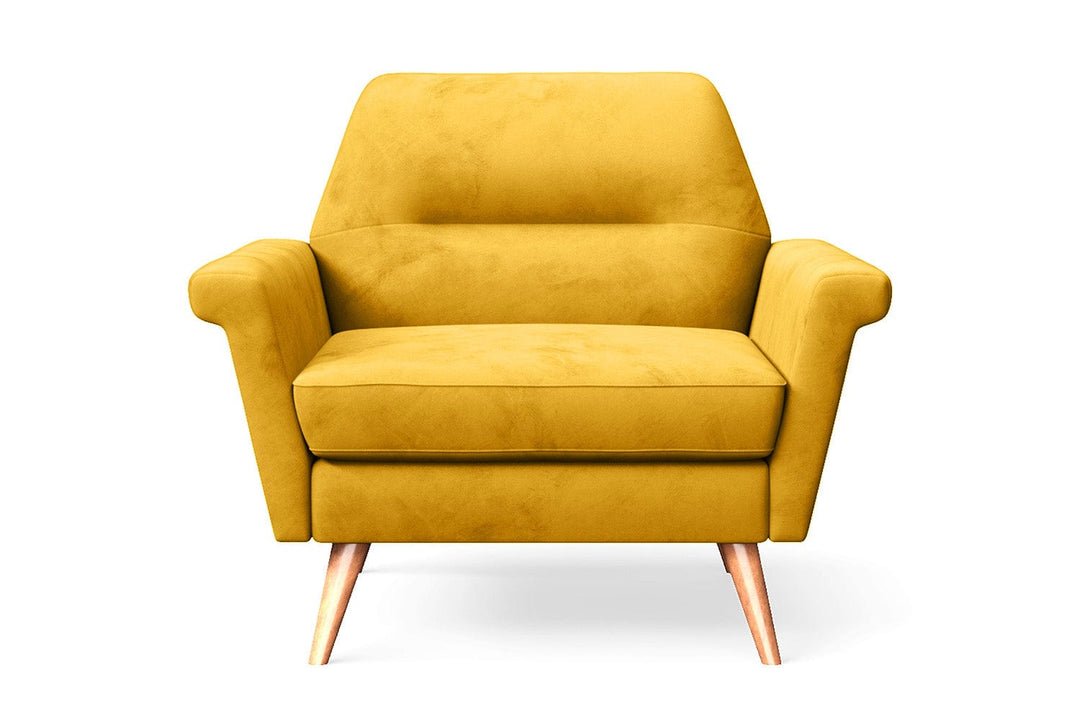 LIVELUSSO Armchair Ravenna Armchair Yellow Velvet