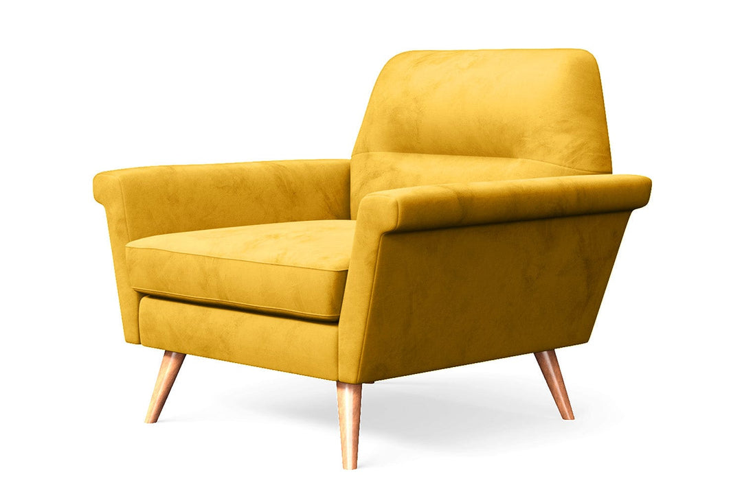 LIVELUSSO Armchair Ravenna Armchair Yellow Velvet