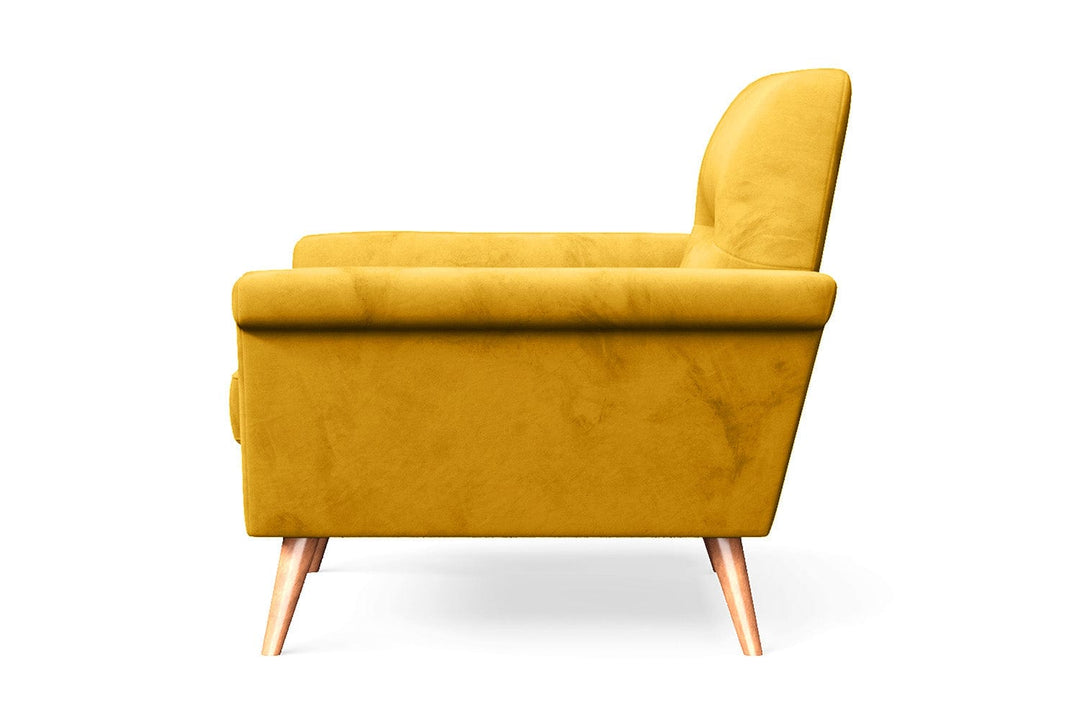 LIVELUSSO Armchair Ravenna Armchair Yellow Velvet