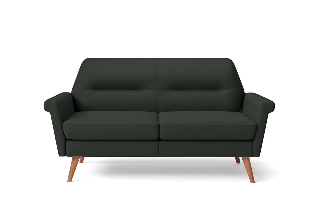 LIVELUSSO Sofa Ravenna 2 Seater Sofa Green Leather