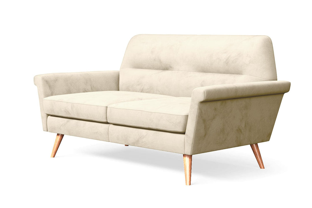 LIVELUSSO Sofa Ravenna 2 Seater Sofa Cream Velvet