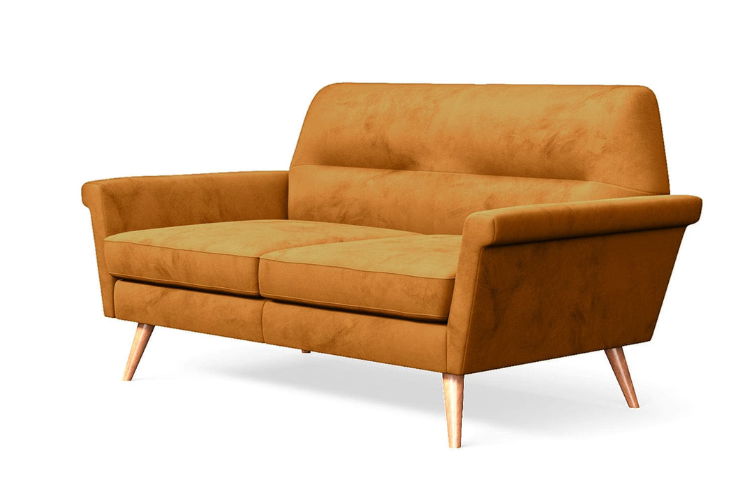 LIVELUSSO Sofa Ravenna 2 Seater Sofa Gold Velvet