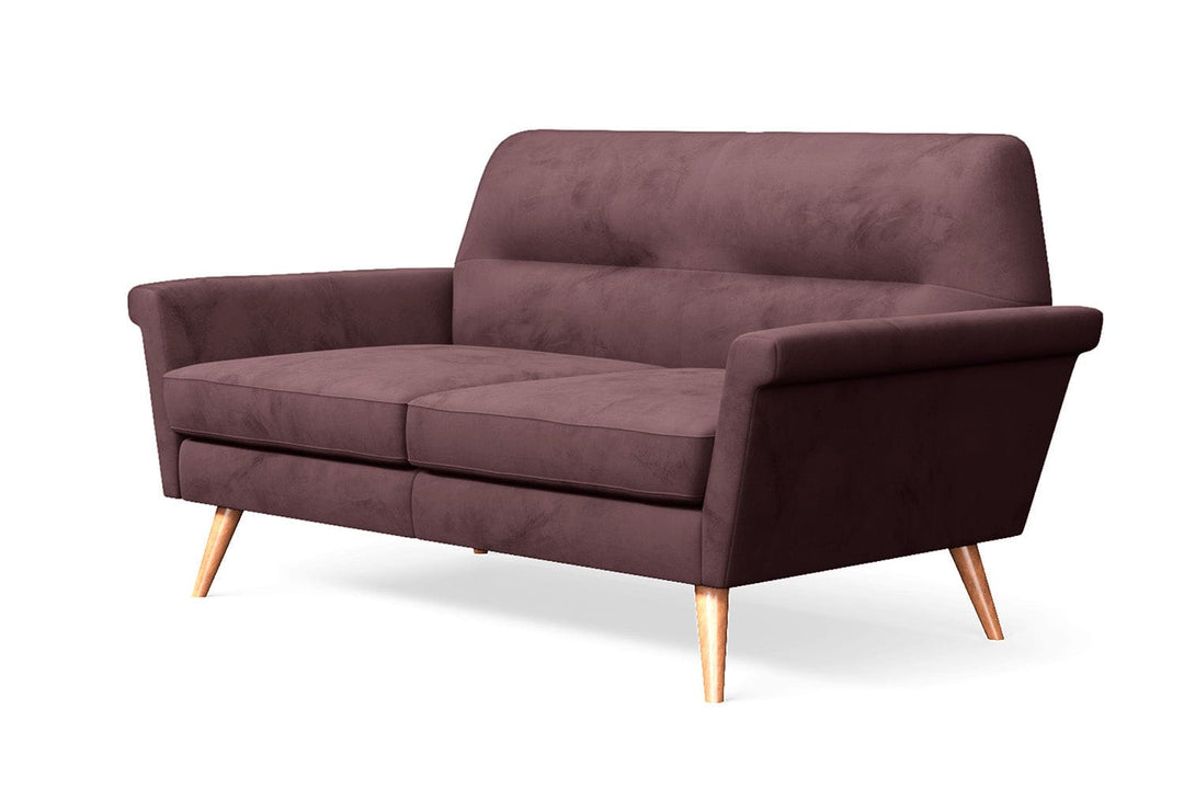 LIVELUSSO Sofa Ravenna 2 Seater Sofa Grape Velvet