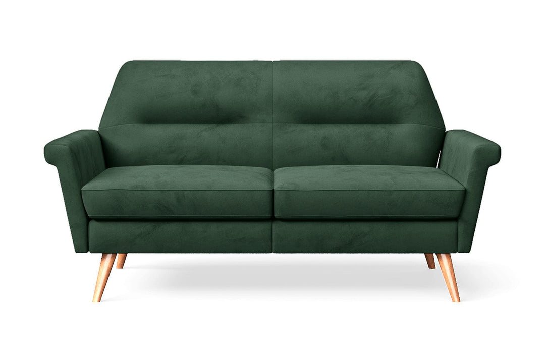 LIVELUSSO Sofa Ravenna 2 Seater Sofa Green Velvet