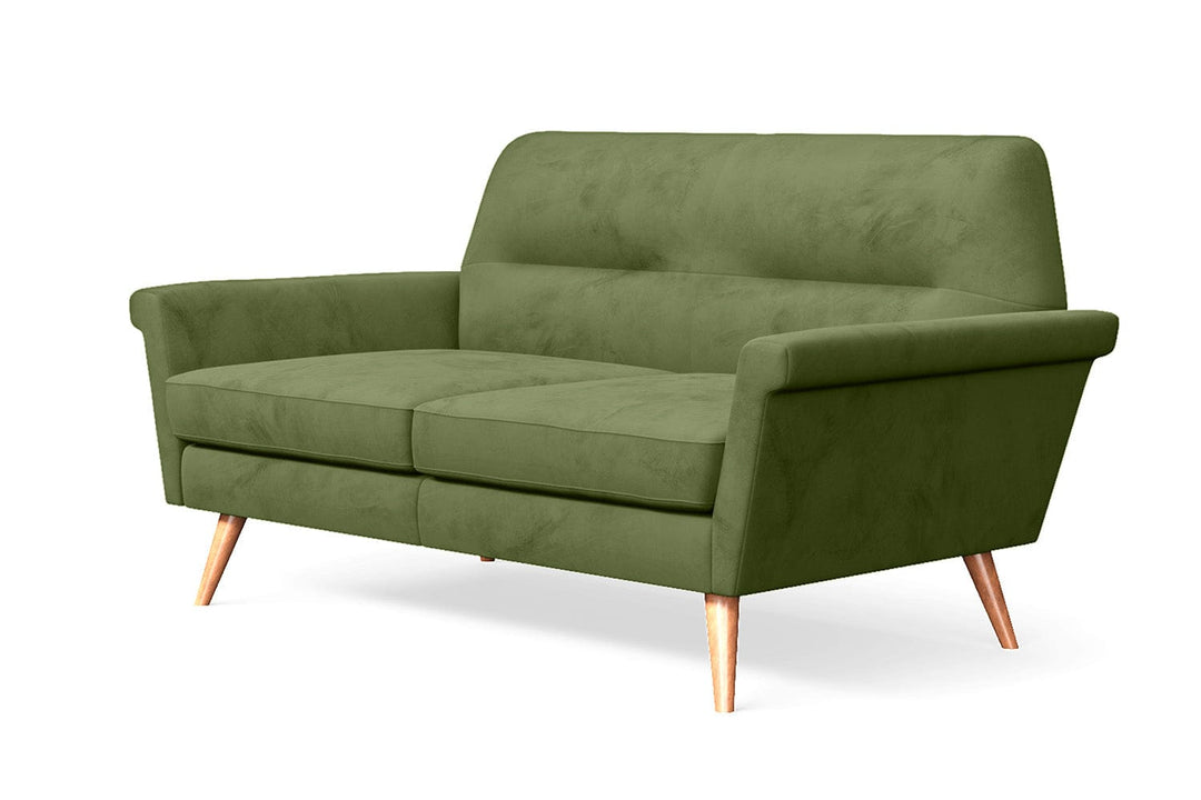 LIVELUSSO Sofa Ravenna 2 Seater Sofa Lime Velvet